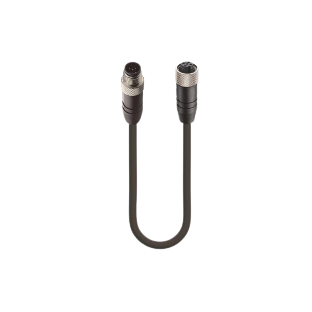 M12 A-coded MF PUR Black CANopenDeviceNet